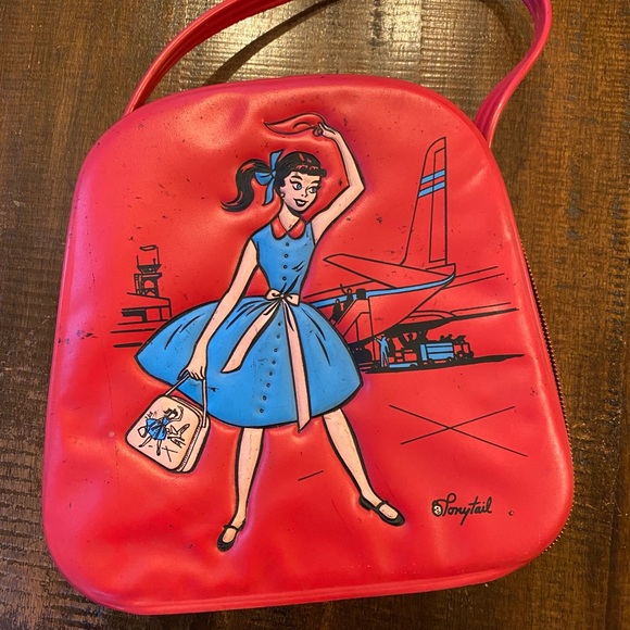 Barbie Other - Vintage Dark Pink 1960's Barbie Ponytail Case